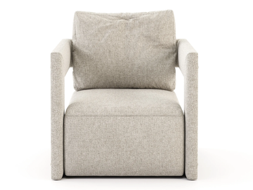 HIS - Upholstered velvet armchair with armrests by Stylish Club - view 3
